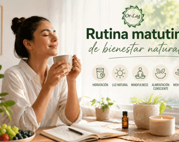 Rutina matutina de bienestar natural