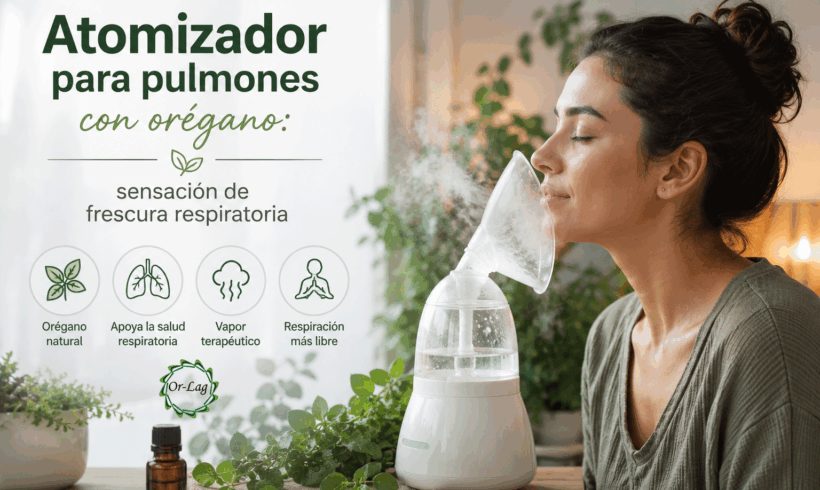 Atomizador para pulmones con orégano: sensación de frescura respiratoria