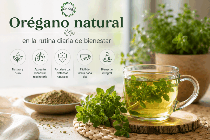 Orégano natural en la rutina diaria de bienestar