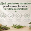 ¿Qué productos naturales pueden complementar tu rutina respiratoria?