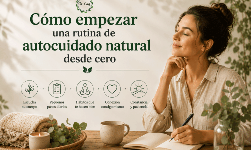 Cómo empezar una rutina de autocuidado natural desde cero Cómo empezar una rutina de autocuidado natural desde cero